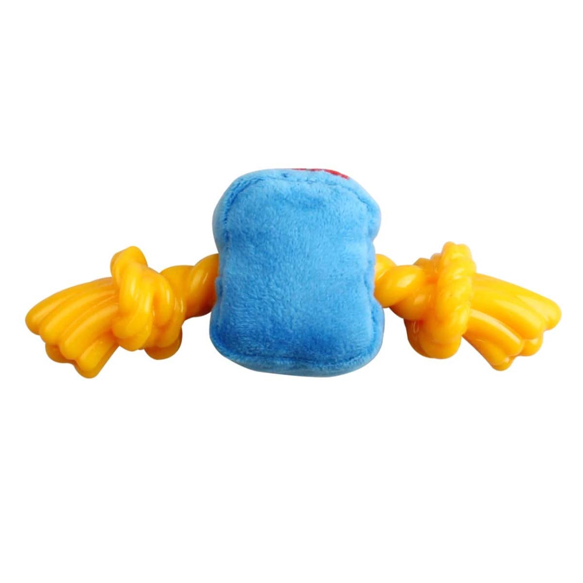 GiGwi Blue Monster Rope with Squeaker inside – Plush/TPR (Medium) - Shopivet.com