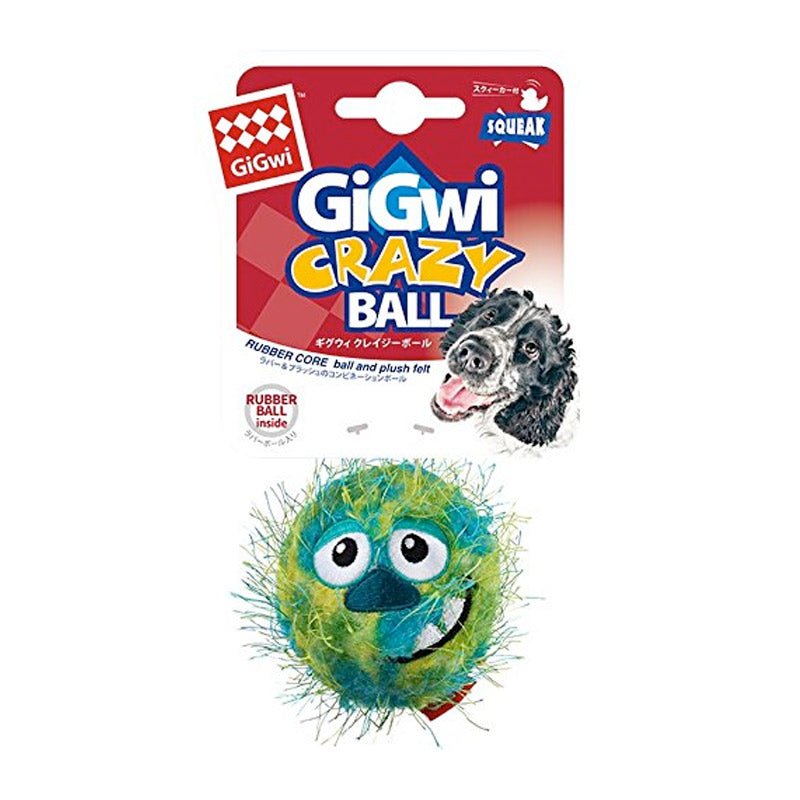 Gigwi Medium Ball Plush Friendz with foam Rubber ball & Squeaker - Shopivet.com