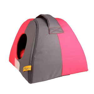 Gigwi Place Pet House Canvas ,Plush, TPR (Red Rose) - small - Shopivet.com