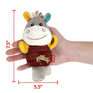 Gigwi Plush Friendz Dog Toy with Squeaker – Donkey - Shopivet.com