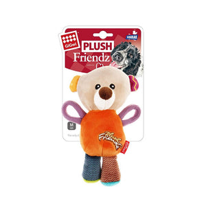 GiGwi Plush Friendz Squeaker Dog Toy – Bear - Shopivet.com