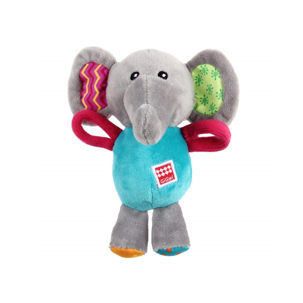 GiGwi Plush Friendz Squeaker Dog Toy – Elephant - Shopivet.com