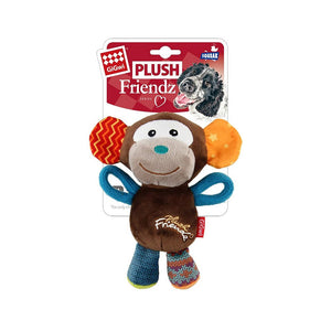 GiGwi Plush Friendz Squeaker Dog Toy – Monkey - Shopivet.com