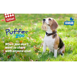 Gigwi Puffer Zoo with Squeaker - Shopivet.com