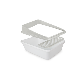 Go Fresh - High Back Cat Litter Box Large - Sand