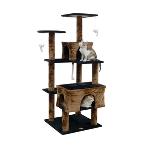 Go Pet Club 61″ Kitten Cat Tree House - Shopivet.com