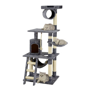 Go Pet Club 62″ Classic Cat Tree with Sisal Covered Posts - Shopivet.com