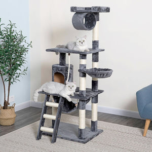Go Pet Club 62″ Classic Cat Tree with Sisal Covered Posts - Shopivet.com