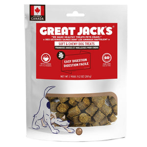 Great Jack’s Easy Digestion Grain - Free Dog Treats 9.2oz / 261gm - Shopivet.com