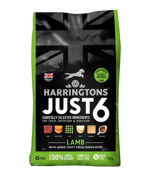 Harringtons Just 6 Lamb Grain Free Adult Dry Dog Food - 12KG - Shopivet.com