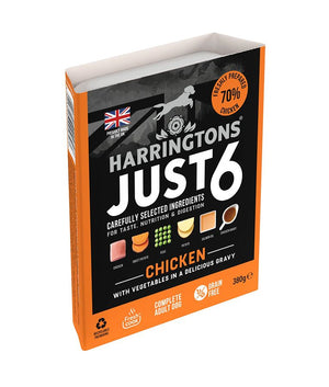 Harringtons Just 6 Chicken Grain Free Adult Wet Dog Food 380g - 380G