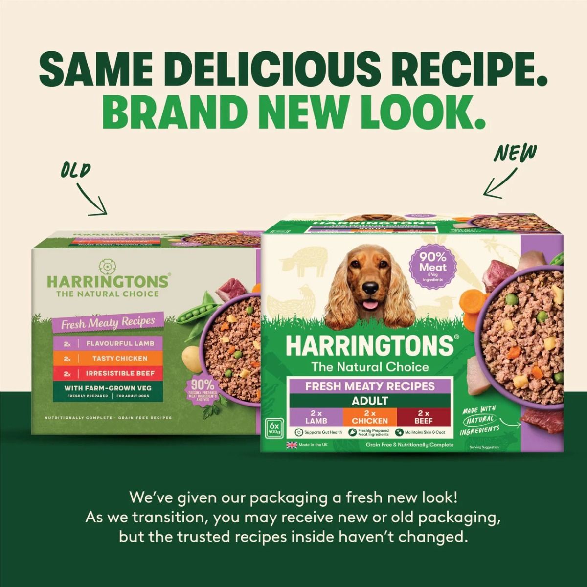 Harringtons Grain Free Meaty Selection Wet Dog Food 6 x 400g