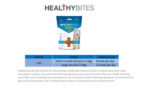 Healthy Bites Breath & Dental Cat & Kitten Treats 65g - 65G - Shopivet.com