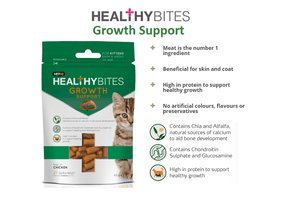 Healthy Bites Growth Support Kitten Treats 65g - 65G - Shopivet.com