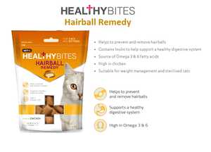 Healthy Bites Hairball Remedy Cat & Kitten Treats 65g - Shopivet.com