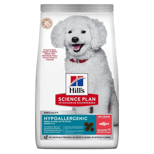 Hill’s Science Plan Hypoallergenic Small & Mini Adult Dry Dog Food with Salmon (1.5KG) - Shopivet.com