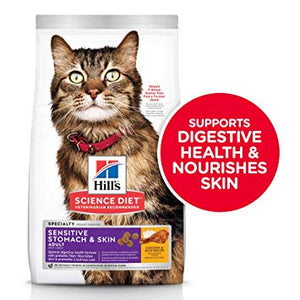 Hill’s Science Plan Sensitive Stomach & Skin Adult Cat Food With Chicken (1.5kg) - Shopivet.com