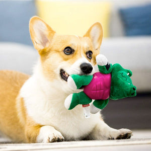 Im Hero Armor Alligator TPR / Plush with Squeaker Dog Toy - Shopivet.com