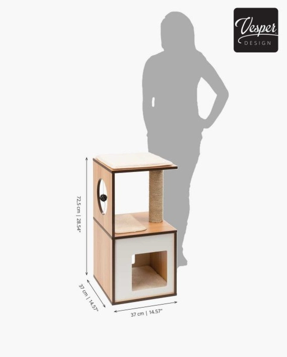 Catit Vesper Cat Furniture V-Box - White/Small