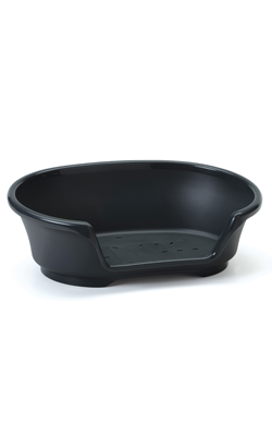 Savic Cosy Air Plastic Dog Bed - Black 78CM