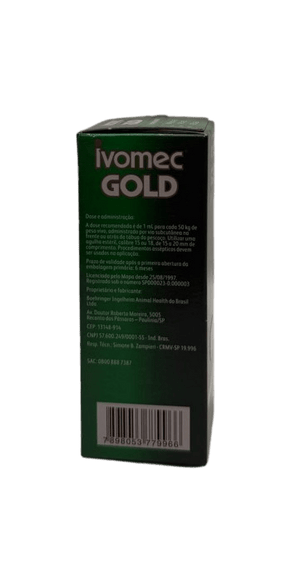 Ivomec GOLD 100ml (Ivermectin 3.15%) 50ml - Shopivet.com