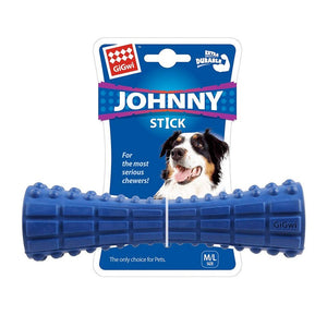 Johnny Stick Extra Durable Solid Rubber Dog Toy - blue - Shopivet.com
