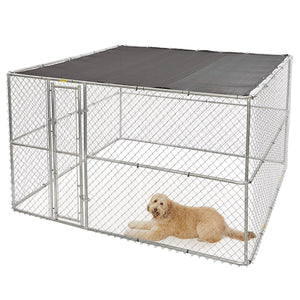 K9 Extra - Large Steel Chain Link Portable Kennel - Shopivet.com