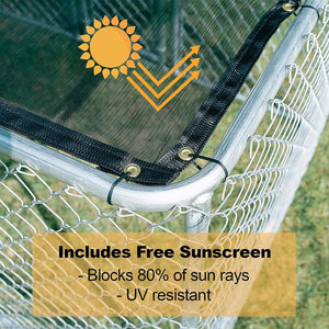 K9 Large Steel Chain Link Portable Kennel - Shopivet.com