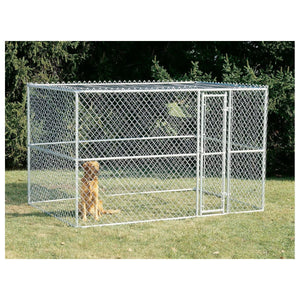K9 Large Steel Chain Link Portable Kennel - Shopivet.com