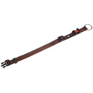 Flamingo Art Sportiv Nylon Dog Collar - Brown 40MM