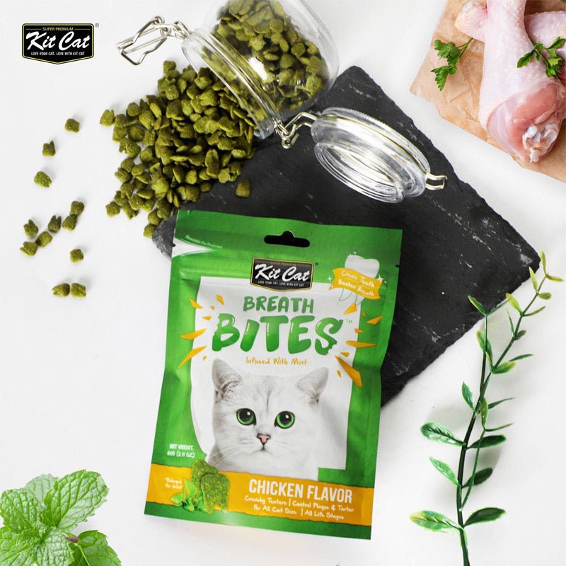 Kit Cat Breath Bites Chicken Flavor 60g - Shopivet.com
