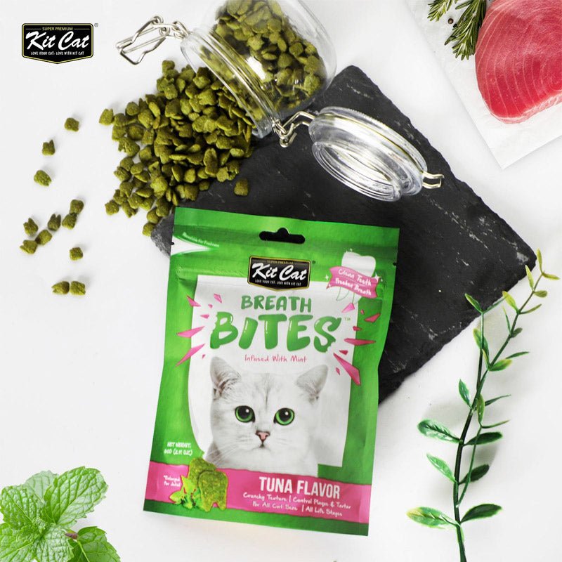 Kit Cat Breath Bites Tuna Flavor 60g - Shopivet.com