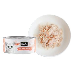 Kit Cat Chicken & Salmon 80g (1 Box - 24pcs) - Shopivet.com