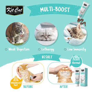 Kit Cat Daily Nutritional Supplement Gel For Cats & Kittens – Multi - Vitamin (120g) - Shopivet.com