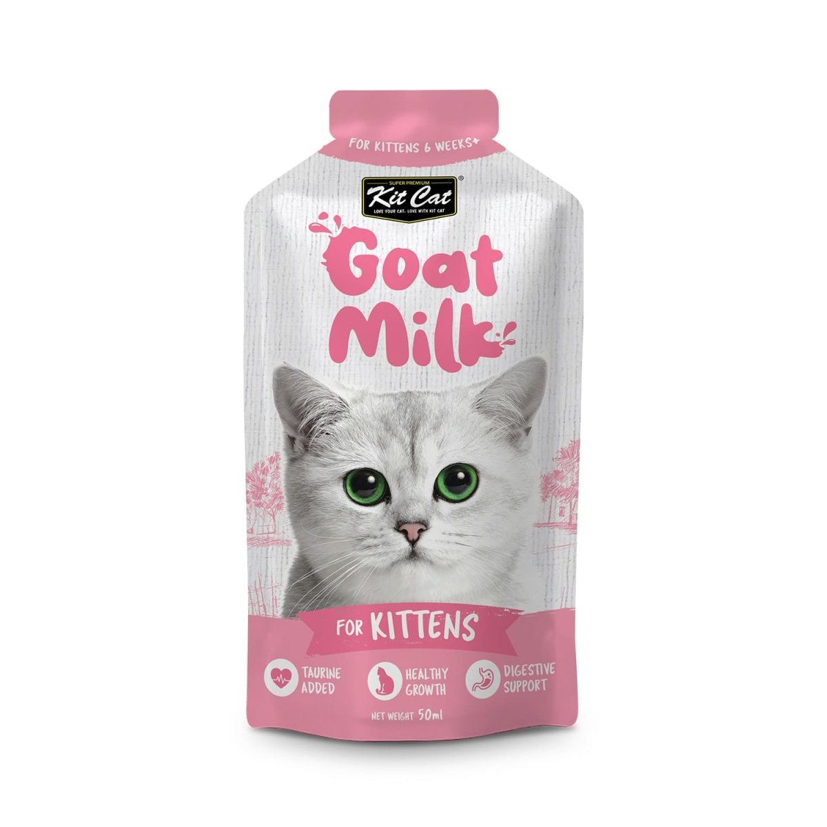 Kit Cat Goat Milk For Kittens 300ml ( 6 X 50ml ) - Shopivet.com