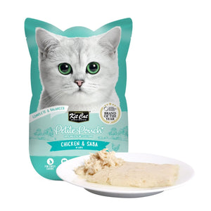 Kit Cat Petite Pouch 70g – Chicken & Saba (1 Box - 24pcs) - Shopivet.com