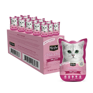 Kit Cat Petite Pouch 70g – Tuna & Beef (1 Box - 24pcs) - Shopivet.com