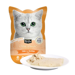 Kit Cat Petite Pouch 70g – Tuna & Salmon (1 Box - 24pcs) - Shopivet.com