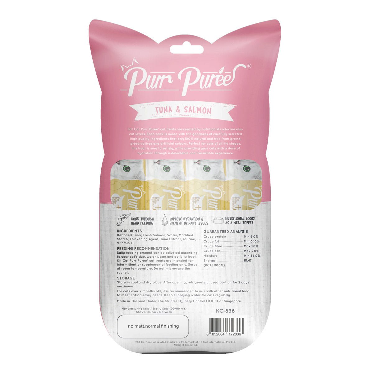 Kit Cat Purr Puree Tuna & Salmon - Shopivet.com