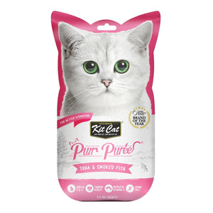 Kit Cat Purr Puree Tuna & Smoked Fish - Shopivet.com