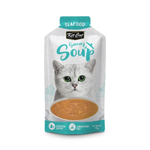 Kit Cat Savoury Soup Seafood 300g ( 6 X 50g ) - Shopivet.com