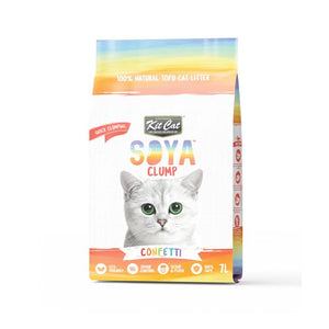 Kit Cat Soya Clump Soybean Litter – Confetti 7L(1 Box – 6pcs) - Shopivet.com