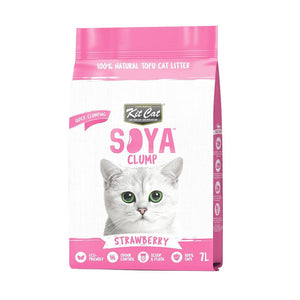 Kit Cat Soya Clump Soybean Litter – Strawberry 7L(1 Box – 6pcs) - Shopivet.com