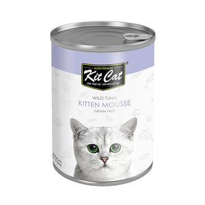 Kit Cat Wild Tuna Kitten Mousse Canned Cat Food 400g - Shopivet.com