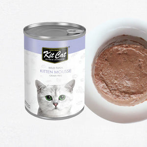 Kit Cat Wild Tuna Kitten Mousse Canned Cat Food 400g - Shopivet.com