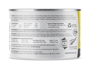 Kiwi Kitchens Barn Raised Chicken Dinner Canned Wet Dog Food - 170g - Shopivet.com
