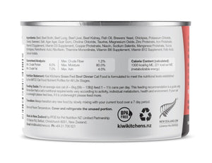 Kiwi Kitchens Grass Fed Beef Dinner Canned Wet Cat Food - 170g - Shopivet.com