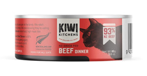 Kiwi Kitchens Grass Fed Beef Dinner Canned Wet Cat Food - 85g - Shopivet.com
