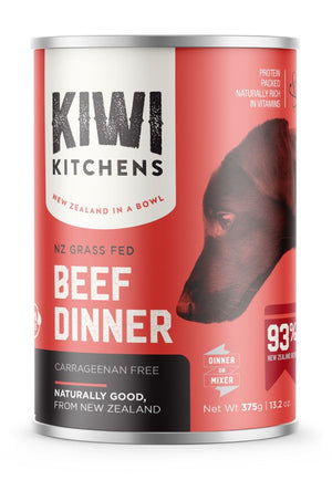 Kiwi Kitchens Grass Fed Beef Dinner Canned Wet Dog Food - 170g - Shopivet.com