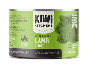 Kiwi Kitchens Grass Fed Lamb Dinner Canned Wet Cat Food - 170g - Shopivet.com